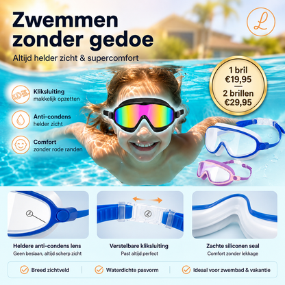 ClearDive Zwembril - Klik vast, duik en zie alles scherp